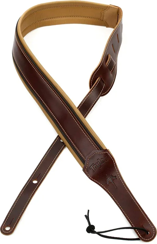 Taylor Ascension Strap 2.5 Inches Guitar Strap – Cordovan Black Butterscotch