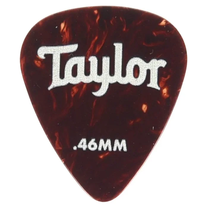 Taylor Celluloid 351 Picks Tortoise Shell 0.46mm 4 Pack (48) Bundle
