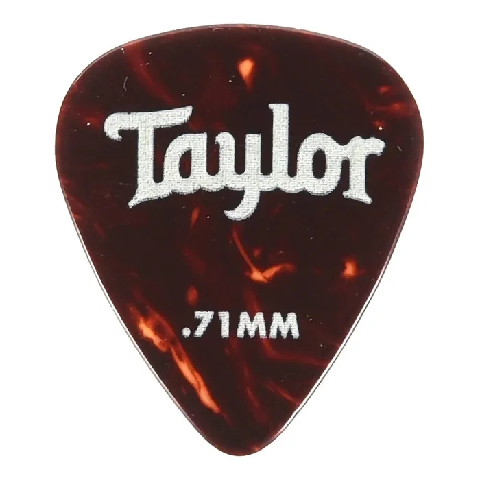 Taylor Celluloid 351 Picks Tortoise Shell 0.71mm 4 Pack (48) Bundle