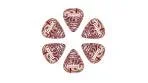 Taylor Guitar Picks, Thermex, 351-1.25mm Ruby Swirl Ultra, 6-pc