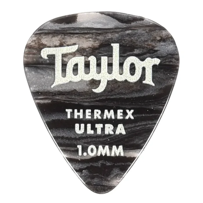 Taylor Premium Darktone 351 Thermex Ultra Picks Black Onyx 1.00mm 6-Pack