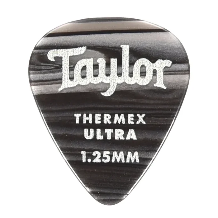 Taylor Premium Darktone 351 Thermex Ultra Picks Black Onyx 1.25mm 6-Pack