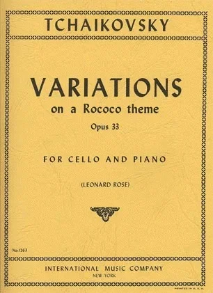 Tchaikovsky, Piotr: Variations on a Rococo Theme Op.33 (Cello & Piano)