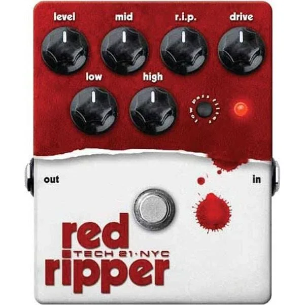 Tech 21 Red Ripper Fuzz/Distortion Bass Effects Pedal