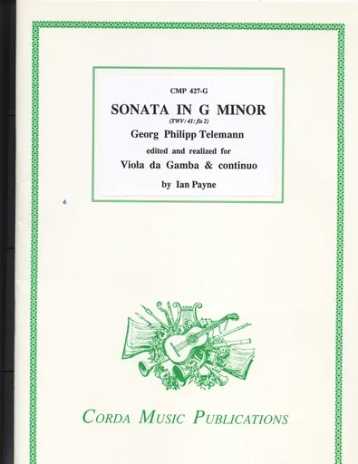 Telemann, G.P.: Sonata in G minor (viola & piano, Cello opt.)