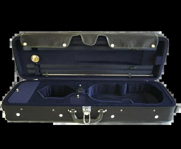 TG Oblong Violin Case Hill Style 1/4 – Black with Blue Interior