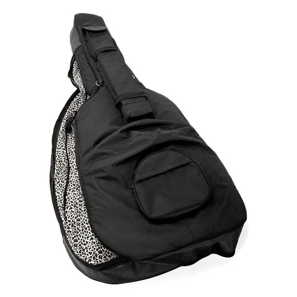 Thomann 3/4 Double Bass Bag – Black with Leopard Print