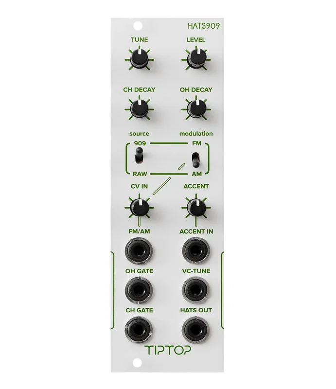 Tiptop Audio HATS909 TR909 Hi-Hats Generator – White