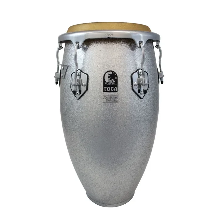 Toca Custom Deluxe Fiberglass Tumba Silver Sparkle