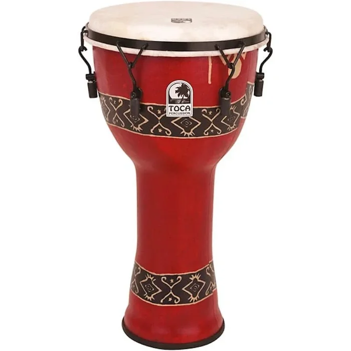 Toca Freestyle 14 Djembe Extended Rim Bali Red w/Bag