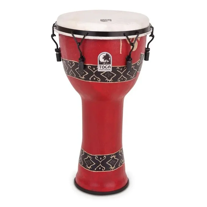 Toca SFDMX-12RP 12 Inch Freestyle Mechanically Tuned Djembe – Red
