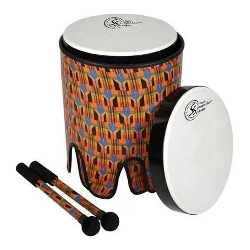 Toca Sympatico Nesting Tom Tom 14″ Kente Cloth w/Pretuned Fiber Dot Head
