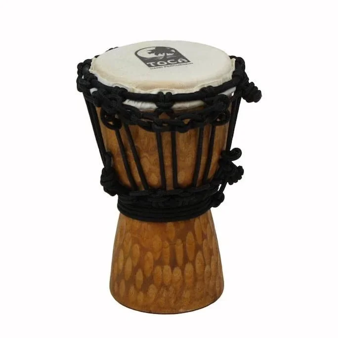 Toca Synergy Mini Djembe 4″ Cherry Stain