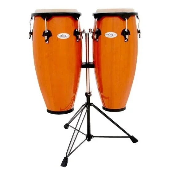 Toca Synergy Series Wood Conga Set w/Stand 2300AMB