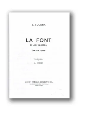 Toldra, Eduardo: La Font (viola & piano)