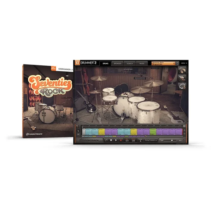 Toontrack The Seventies Rock EZX Expansion for EZ Drummer