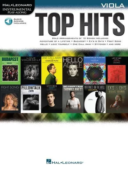 Top Hits for Viola with Online Accompaniments