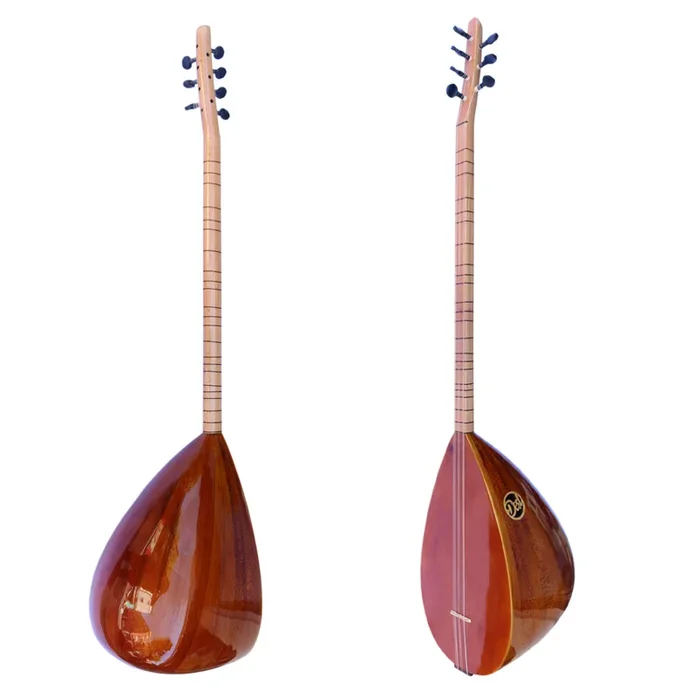 Turkish Quality Left Hand Long Neck Mulberry Baglama Saz ASL-113L