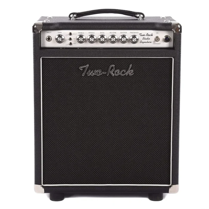 Two Rock Studio Signature 1×12 35W Combo Amp Silver Anodize Chasis w/Black Tolex & Silver Knobs
