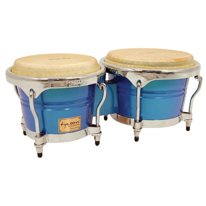 Tycoon 7 & 8 1/2 Concerto Series Bongos Blue Spectrum Finish
