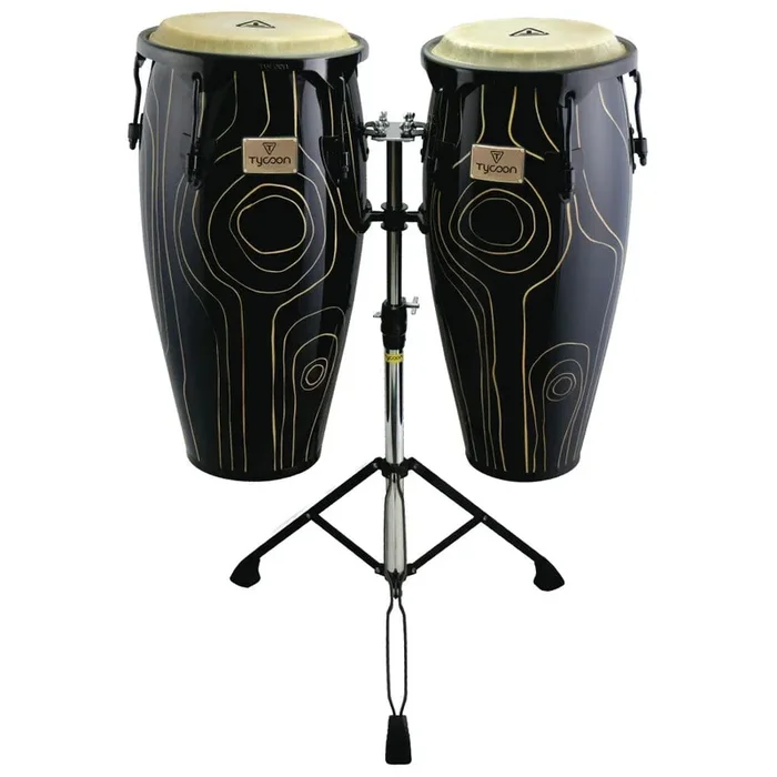 Tycoon Percussion 10&11 Supremo Select Cyclone Series Congas w/Double Stand