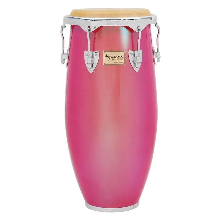 Tycoon Percussion 11.75 Concerto Series Red Spectrum Conga w/Single Stand