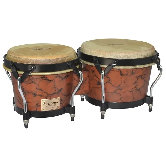 Tycoon Percussion 7 & 8 1/2 Supremo Series Bongos Marble Finish
