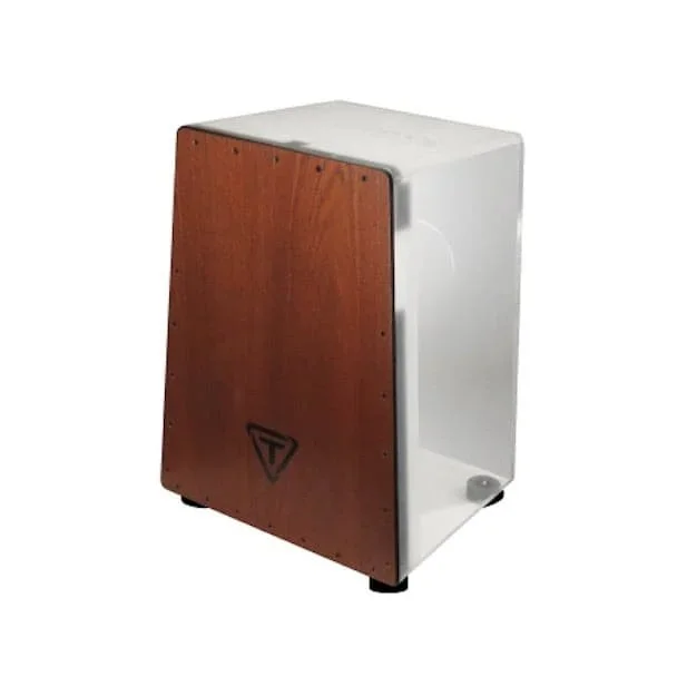 Tycoon Vertex Acrylic Series Cajon w/Mahogany Front Plate