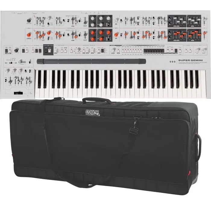 UDO Audio Super Gemini 20-Voice Bi-Timbral Keyboard Synthesizer CARRY BAG KIT