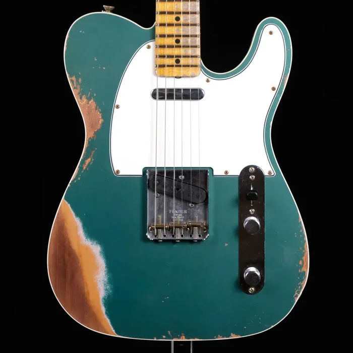 Used Fender Custom Shop 1965 Telecaster Custom Heavy Relic Electric Guitar – Aged Sherwood Green Metallic