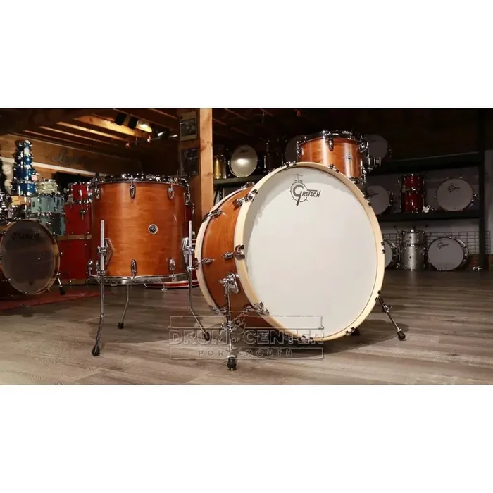 Used Gretsch Brooklyn 3pc Drum Set w/26BD Satin Mahogany – Excellent