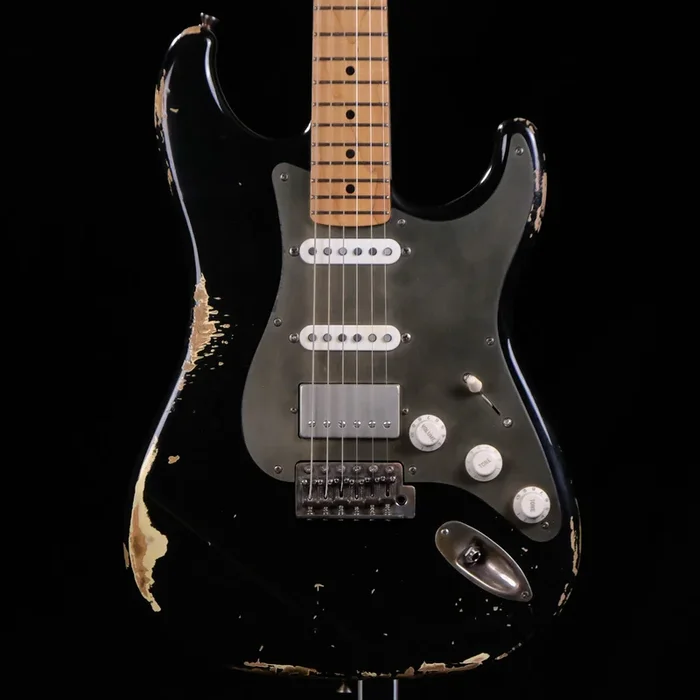 Used LSL Instruments Saticoy HSS “Evonne” Classic S Style 22 Fret Electric Guitar – Black