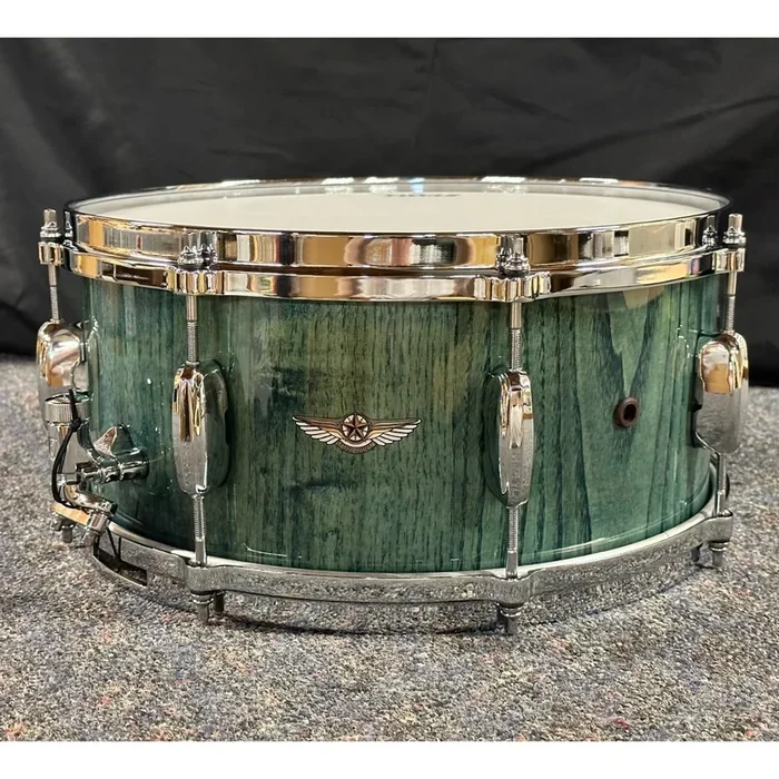 Used Tama Star Walnut Snare Drum 14×6.5 Light Indigo Japanese Chestnut