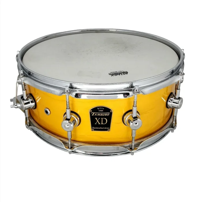 Used Tamburo XD Snare Drum 14×5.5 Transparent Yellow Gloss