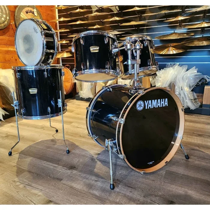 Used Yamaha YD 5pc Drum Set Piano Black