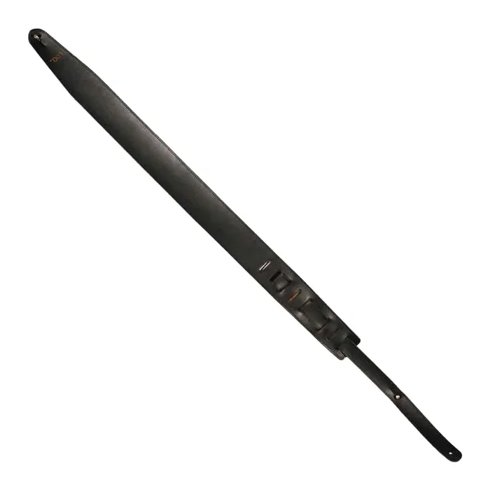 UXL 65mm Black Real Leather Strap