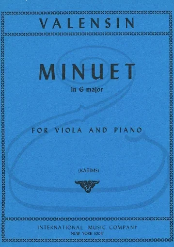 Valensin (Bazelaire/Katims): Minuet in G Major – TRANSCRIBED (viola & piano) International