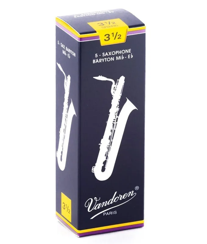 Vandoren 3 1/2 Strength Bari Saxophone Reeds, 5 pack