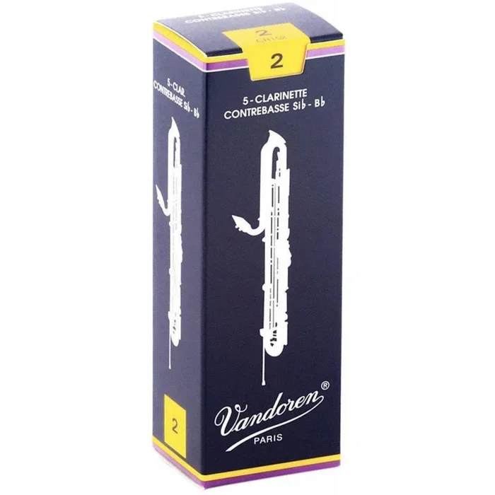 Vandoren Contrabass Clarinet Traditional Reeds 5-Pack