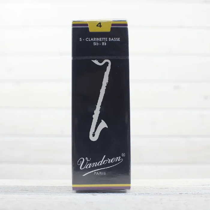 Vandoren CR124 #4 Bass Clarinet Reeds – Box of 5