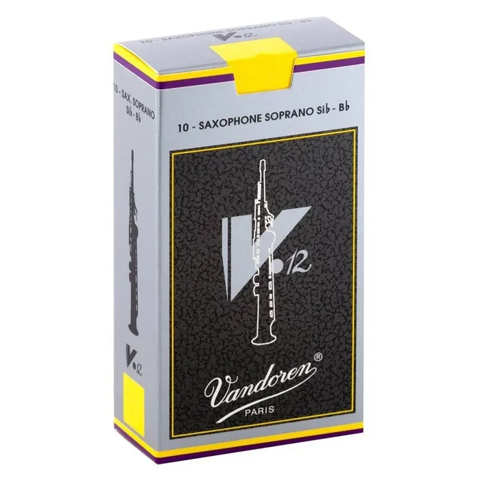 Vandoren Soprano Sax V.12 Reeds Strength 3.5, Box of 10