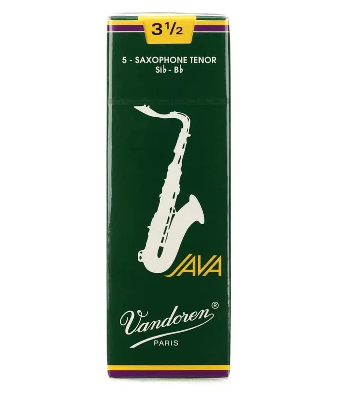 Vandoren SR2735 Java Strength 3.5 Tenor Saxophone Reeds – 5 Pack