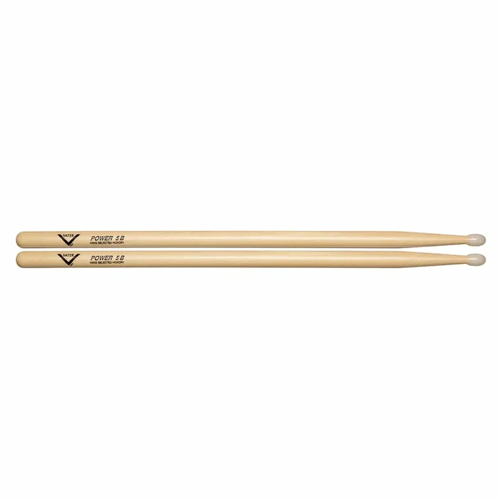 Vater Hickory Power 5B Nylon Tip Drum Sticks