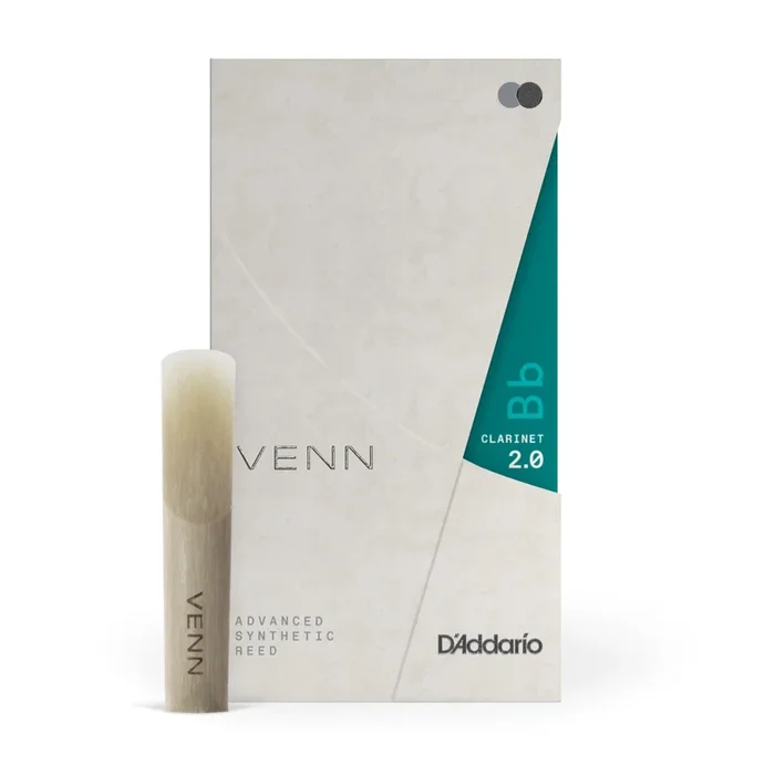 VENN VBB0120G2 Bb Clarinet Synthetic Reed, Strength 2.0, Generation 2