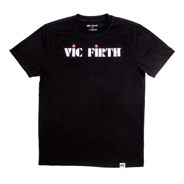 Vic Firth Black Logo Tee Large