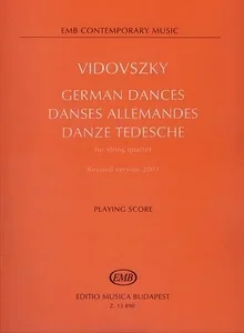 Vidovszky, Laszlo: German Dances for String Quartet – score and parts
