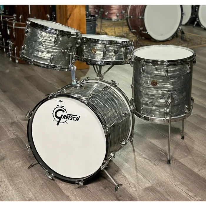 Vintage Gretsch Progressive Jazz Drum Set 18/12/14/14