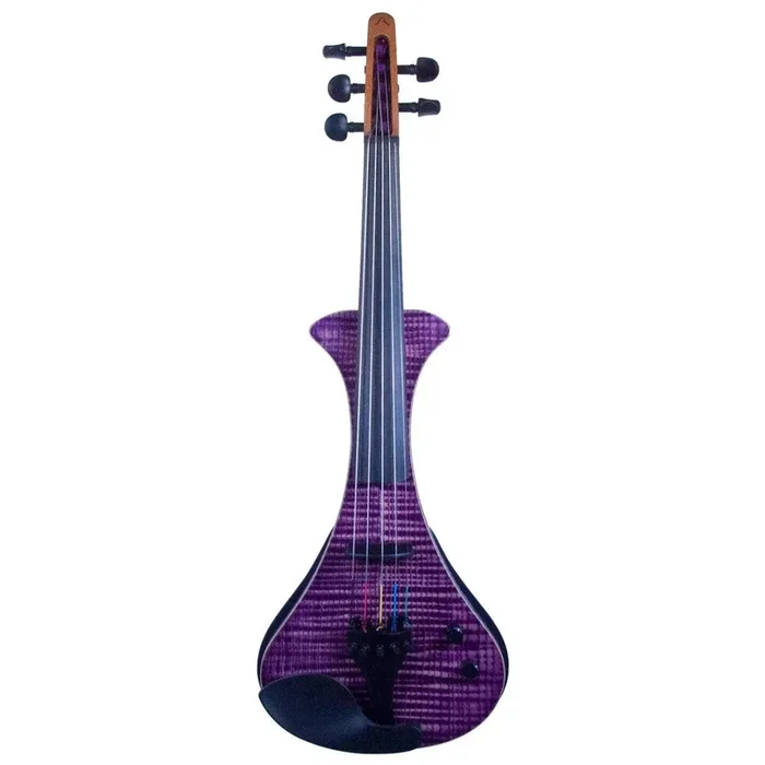 Violín eléctrico Aurora WS de 5 cuerdas con acabado transparente morado