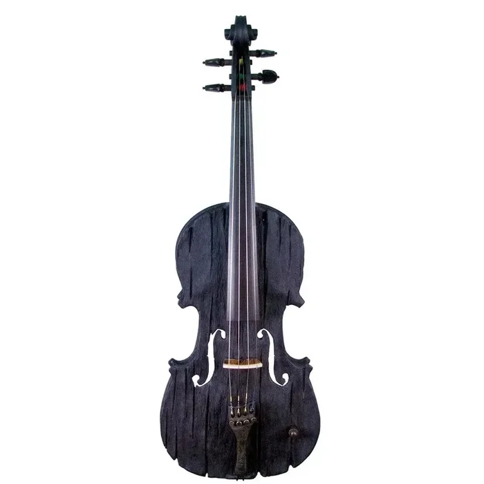Violín eléctrico Stratton Gypsy de 4 cuerdas, acabado Deep Black