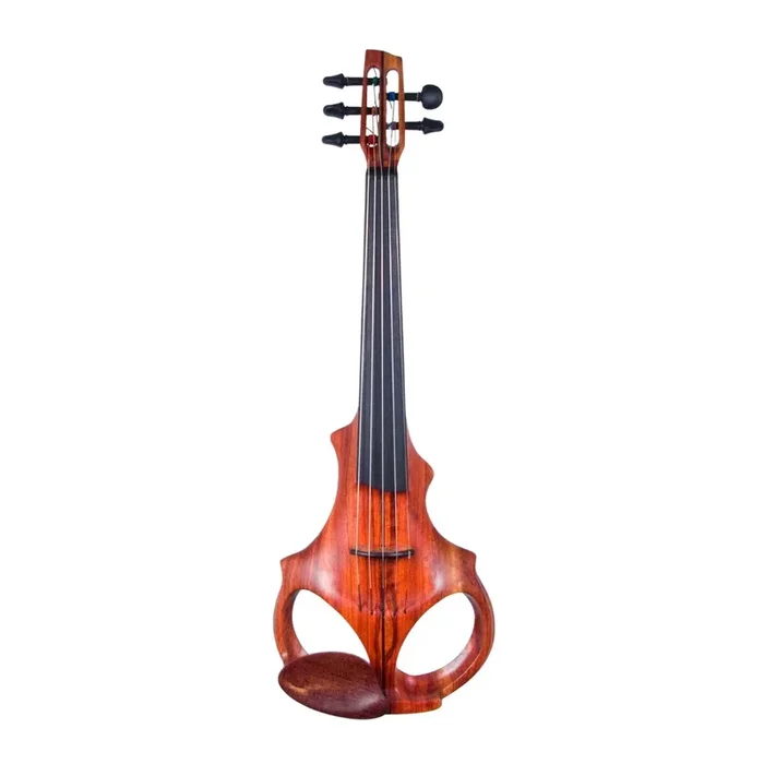 Violon électrique ETJ 5 cordes, corps padouk manche traversant et touche ébène/wengé